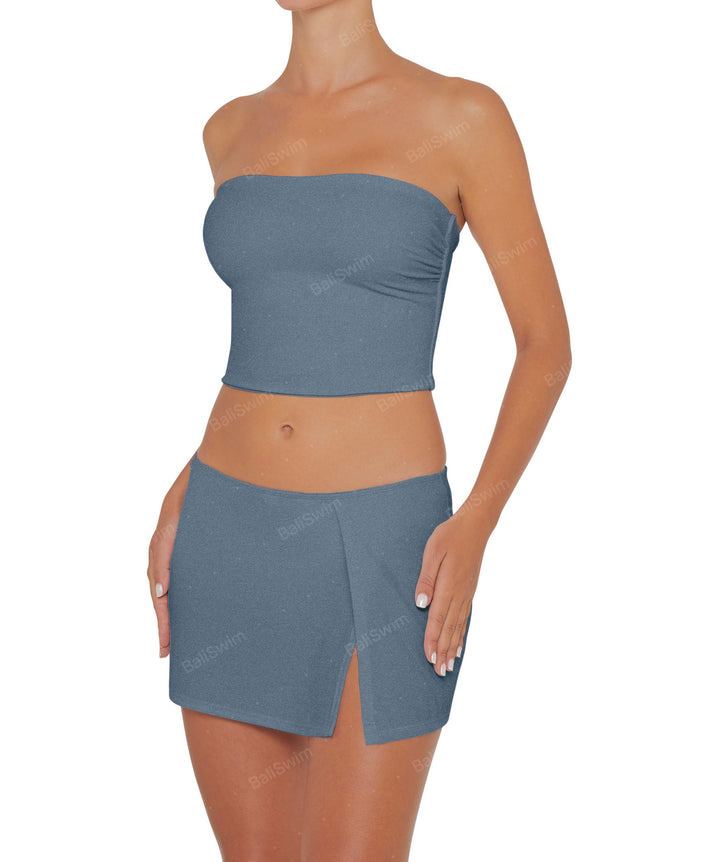 BSWS-T82 Bandeau Tankini Top