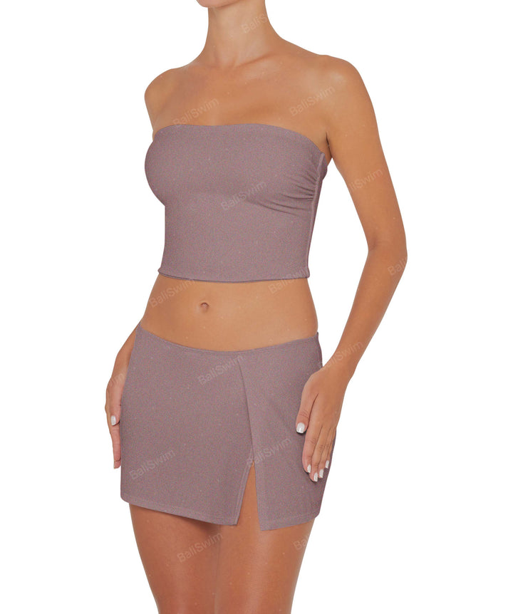 BSWS-T82 Bandeau Tankini Top