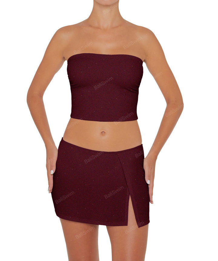 BSWS-T82 Bandeau Tankini Top