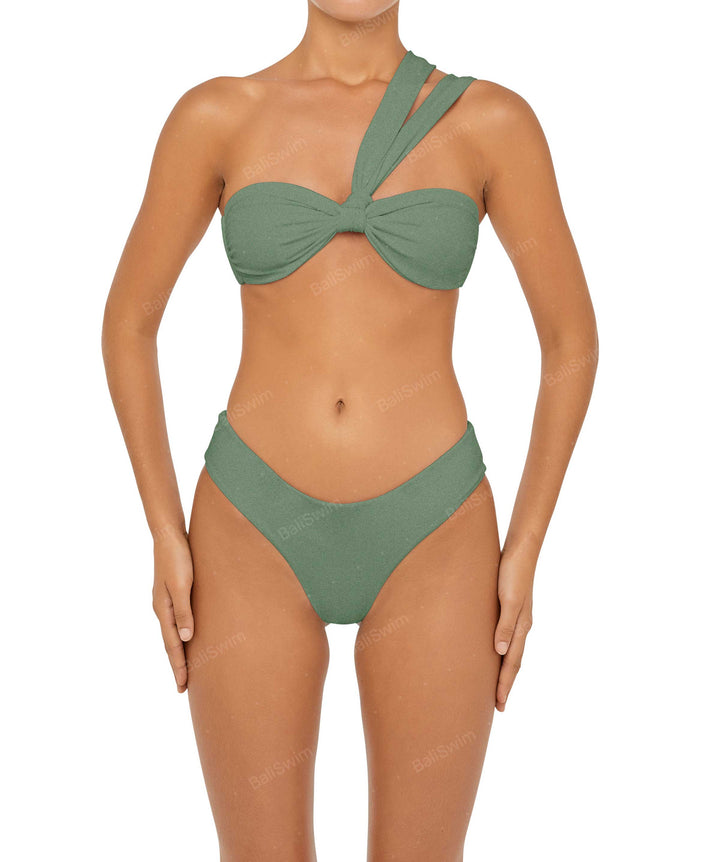 BSWS-T83 Asymmetric Bandeau Bikini Top