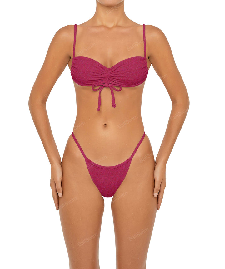 BSWS-T85 Adjustable Gathered Bikini Top