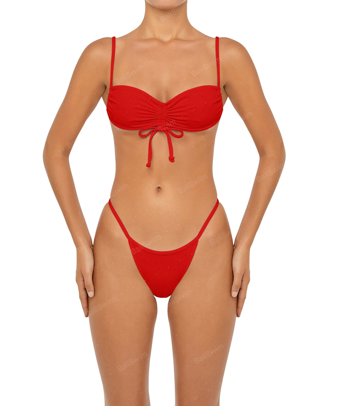 BSWS-T85 Adjustable Gathered Bikini Top