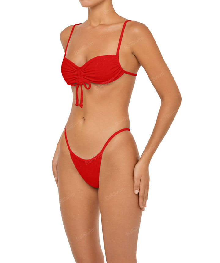 BSWS-T85 Adjustable Gathered Bikini Top