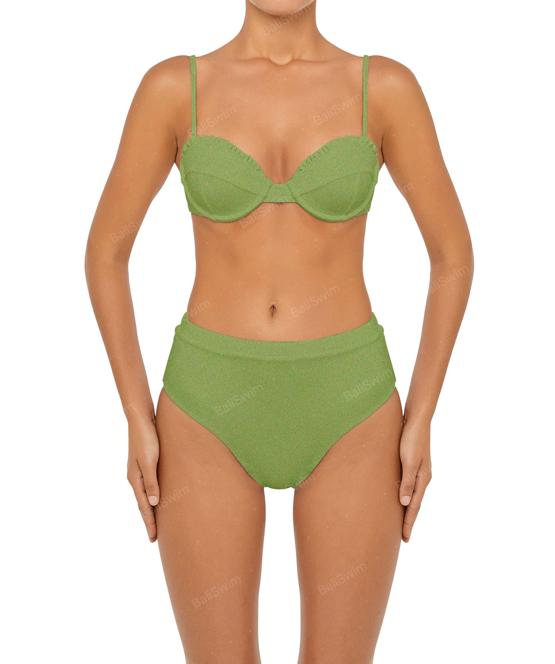 BSWS-T88 Ruffles Underwire Bikini Top