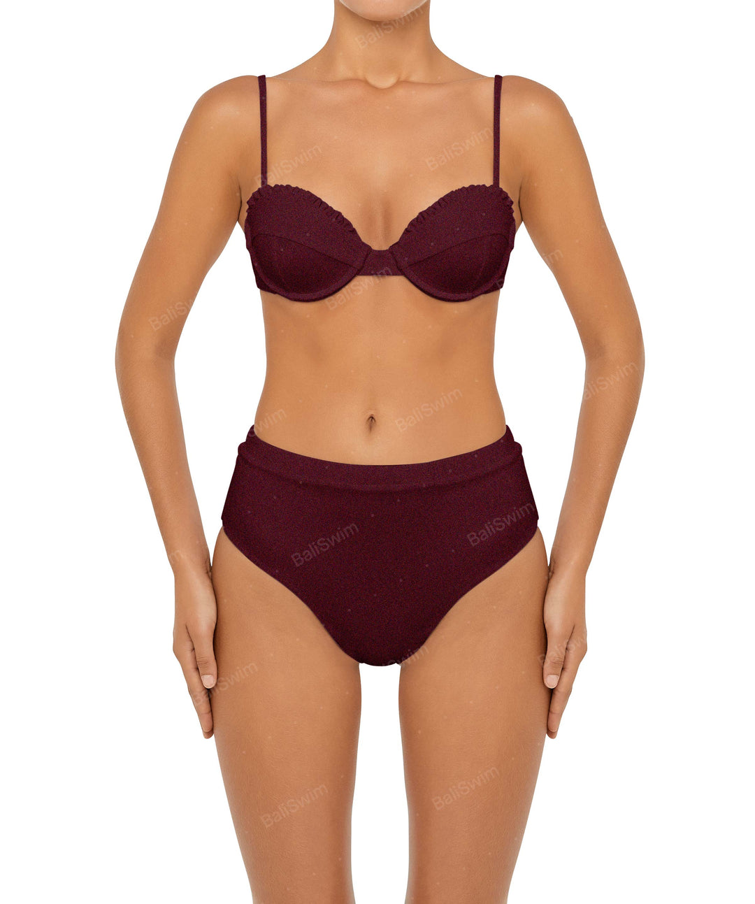 BSWS-B88 High Rise Bikini Bottom