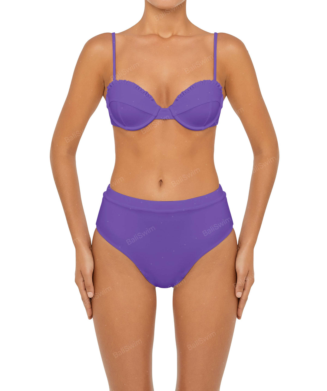 BSWS-T88 Ruffles Underwire Bikini Top
