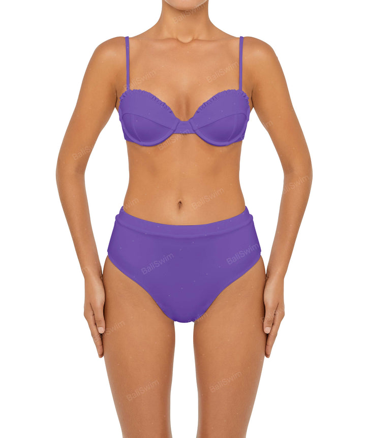 BSWS-T88 Ruffles Underwire Bikini Top