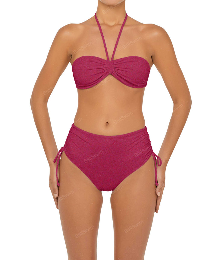 BSWS-T89 Bandeau Halter Neck Bikini Top