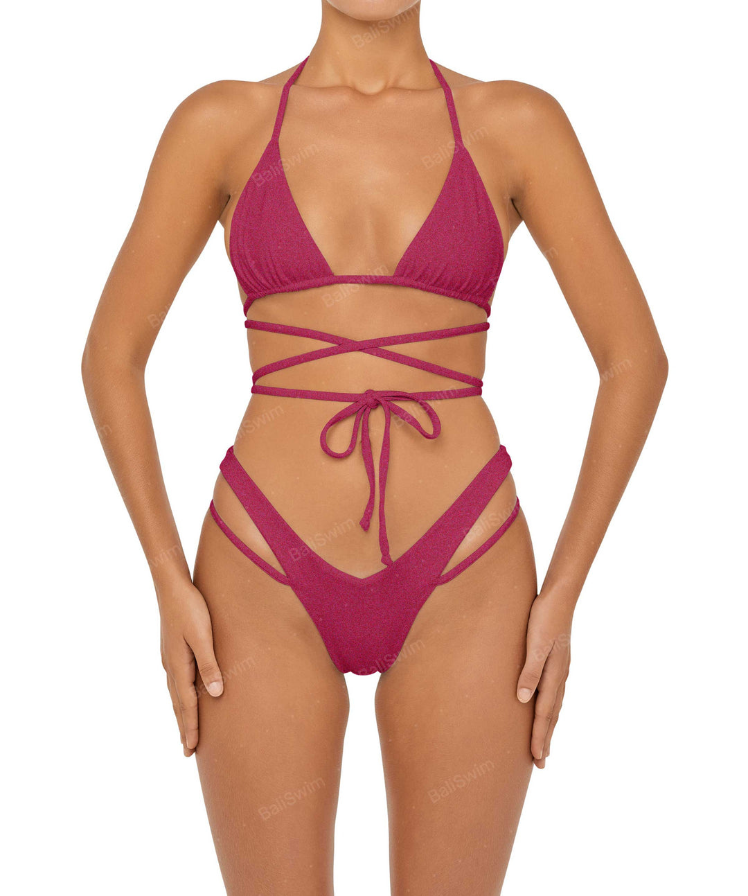 BSWS-B91 V-Waist Straps Bikini Bottom