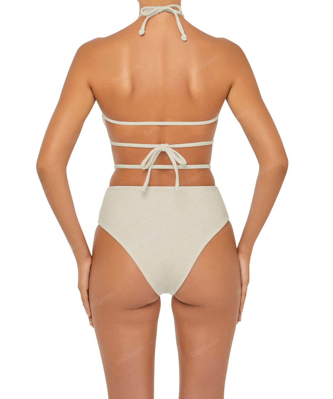 BSWS-B93 High Rise Waist Strap Bikini Bottom