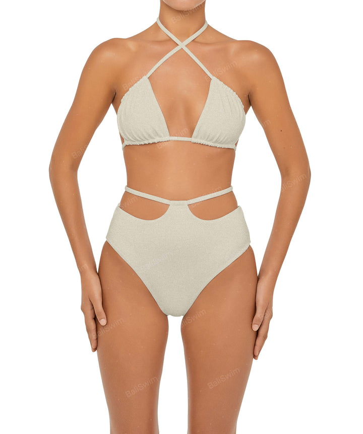 BSWS-B93 High Rise Waist Strap Bikini Bottom