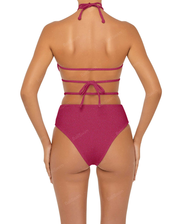 BSWS-B93 High Rise Waist Strap Bikini Bottom