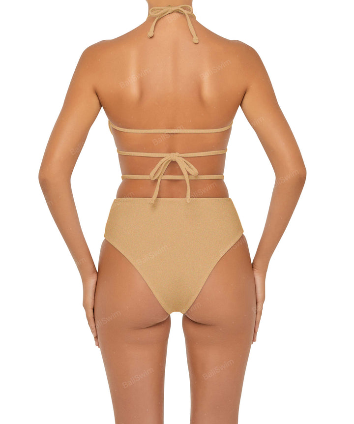 BSWS-B93 High Rise Waist Strap Bikini Bottom