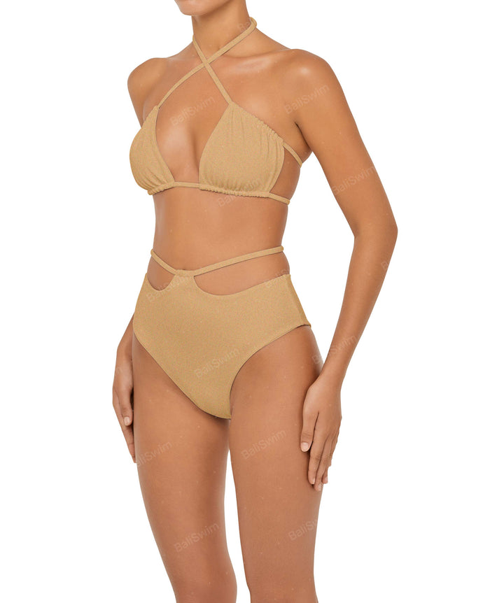 BSWS-B93 High Rise Waist Strap Bikini Bottom