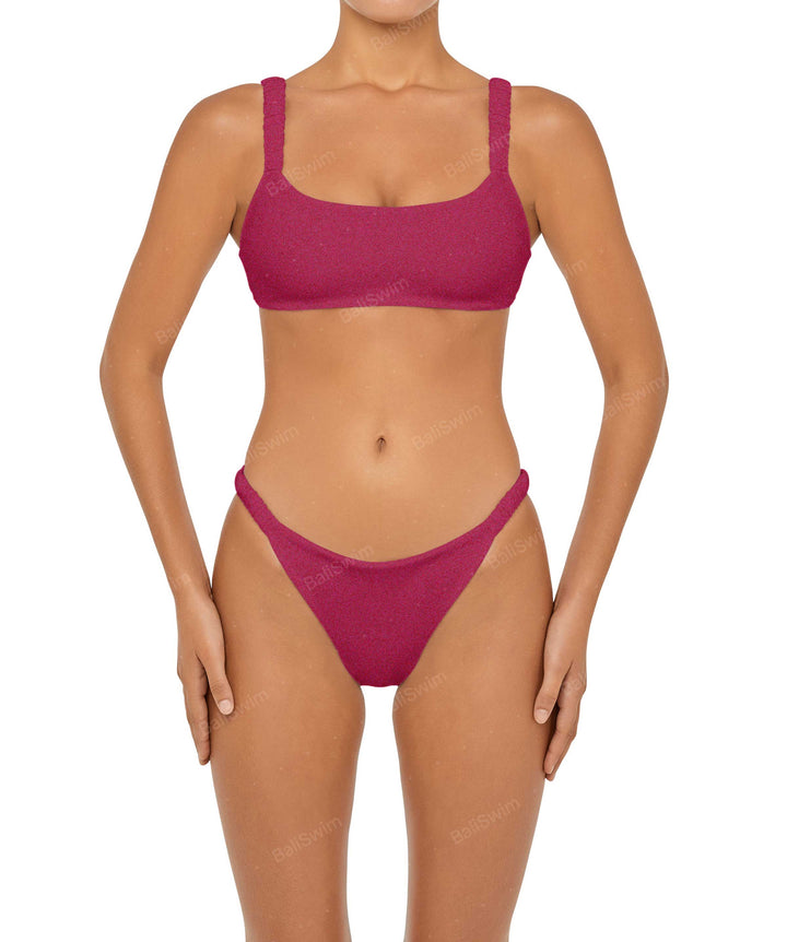 BSWS-T94 Gathered Strap Camisole Bikini Top