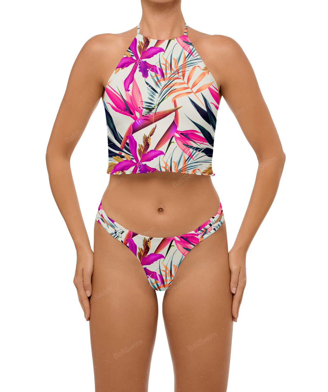 BSWS-B96 Criss cross Strappy Bikini Bottom