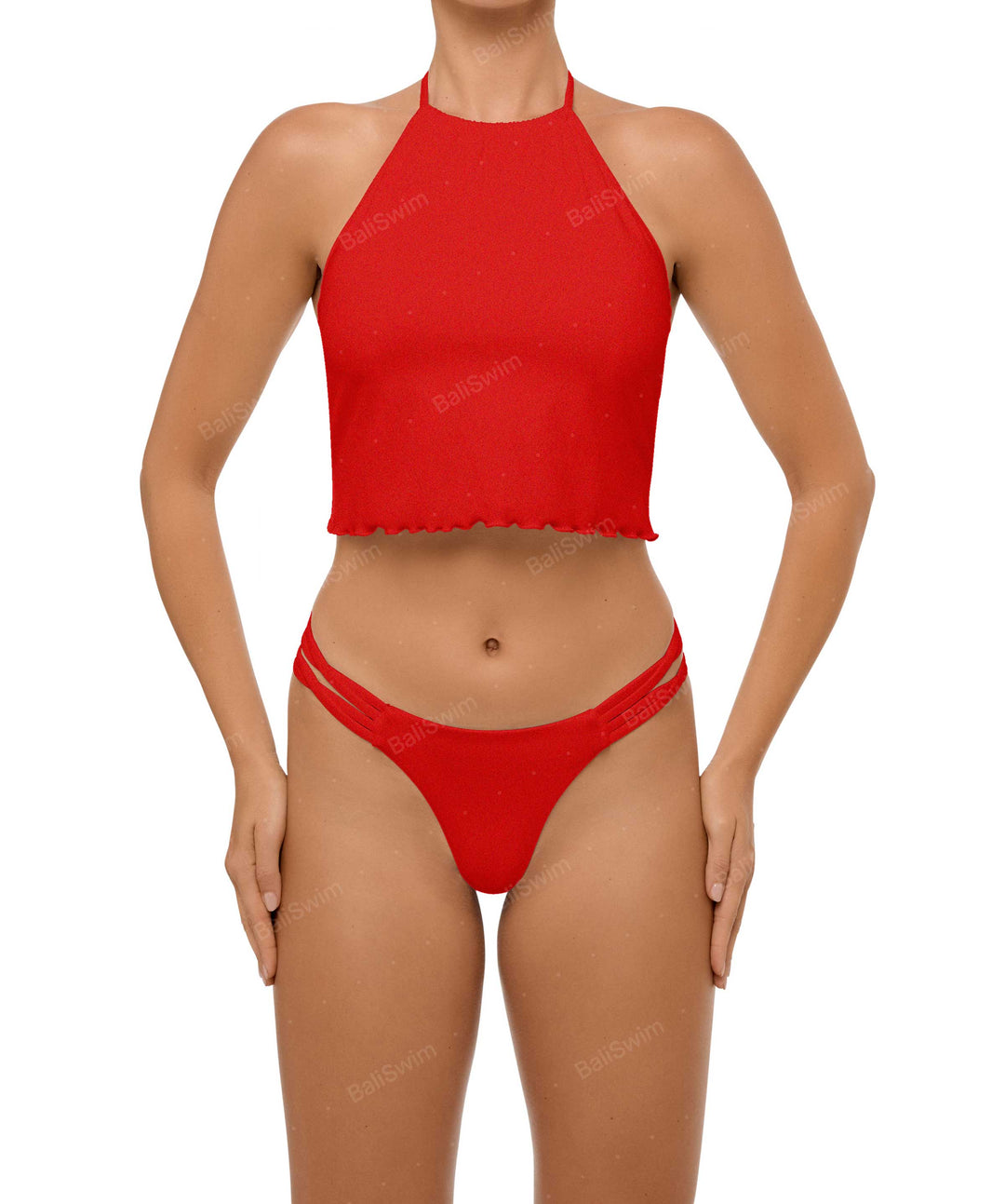 BSWS-B96 Criss cross Strappy Bikini Bottom