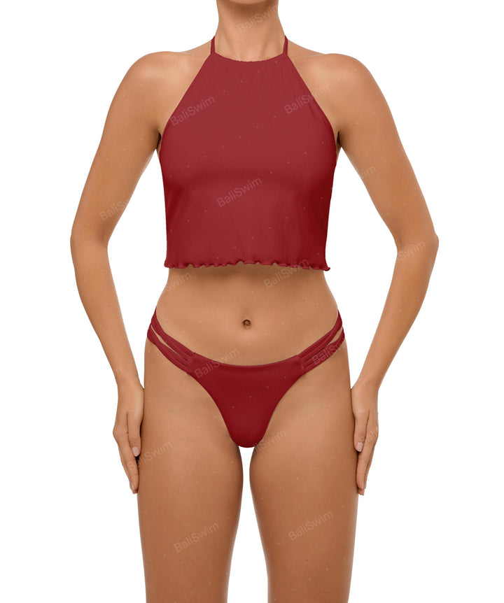 BSWS-B96 Criss cross Strappy Bikini Bottom