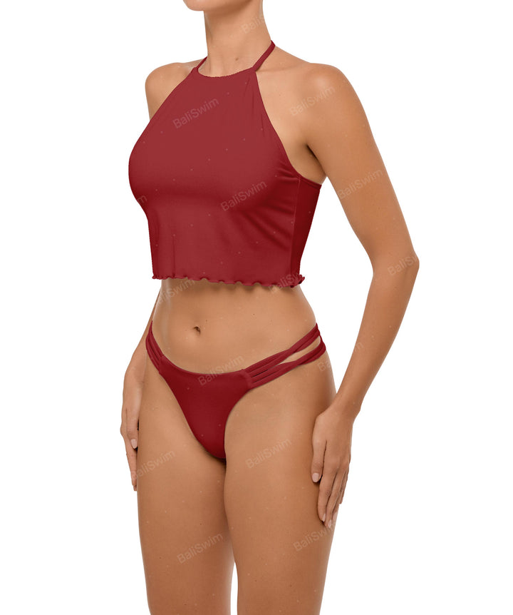 BSWS-B96 Criss cross Strappy Bikini Bottom