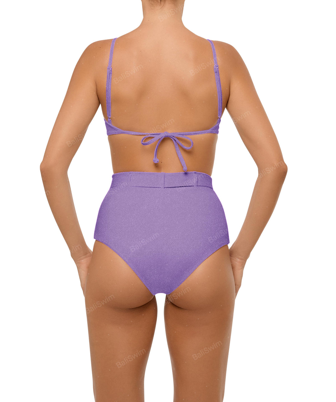 BSWS-B98 Belted High Rise Bikini Bottom