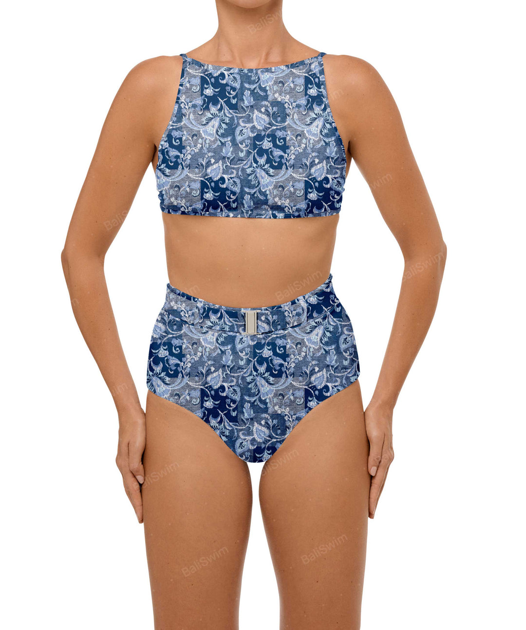 BSWS-T98 High Neck Bikini Top