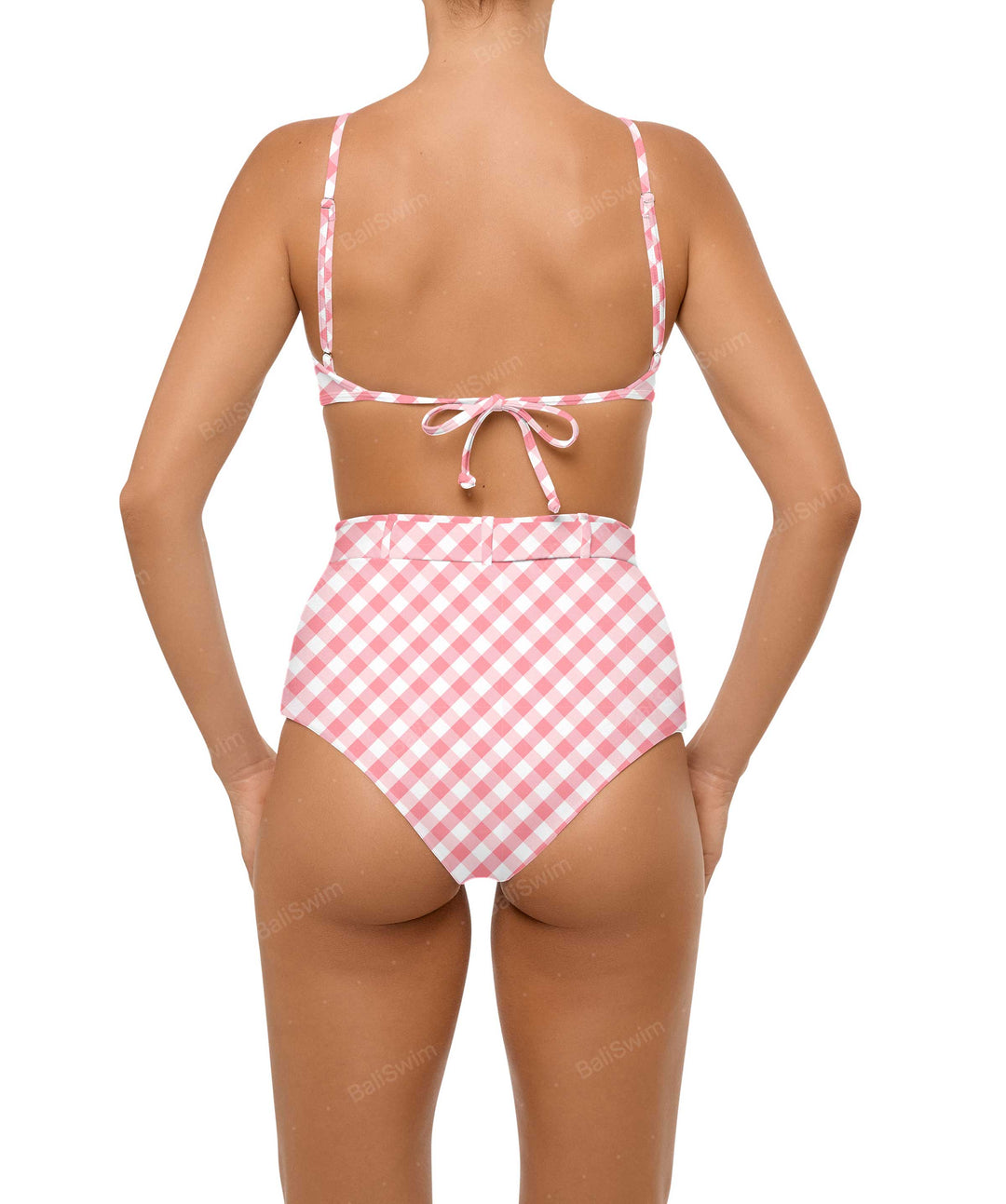 BSWS-B98 Belted High Rise Bikini Bottom