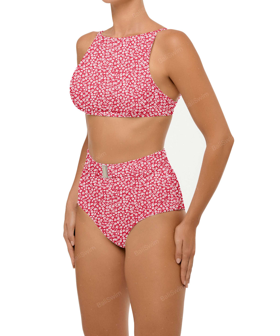 BSWS-B98 Belted High Rise Bikini Bottom