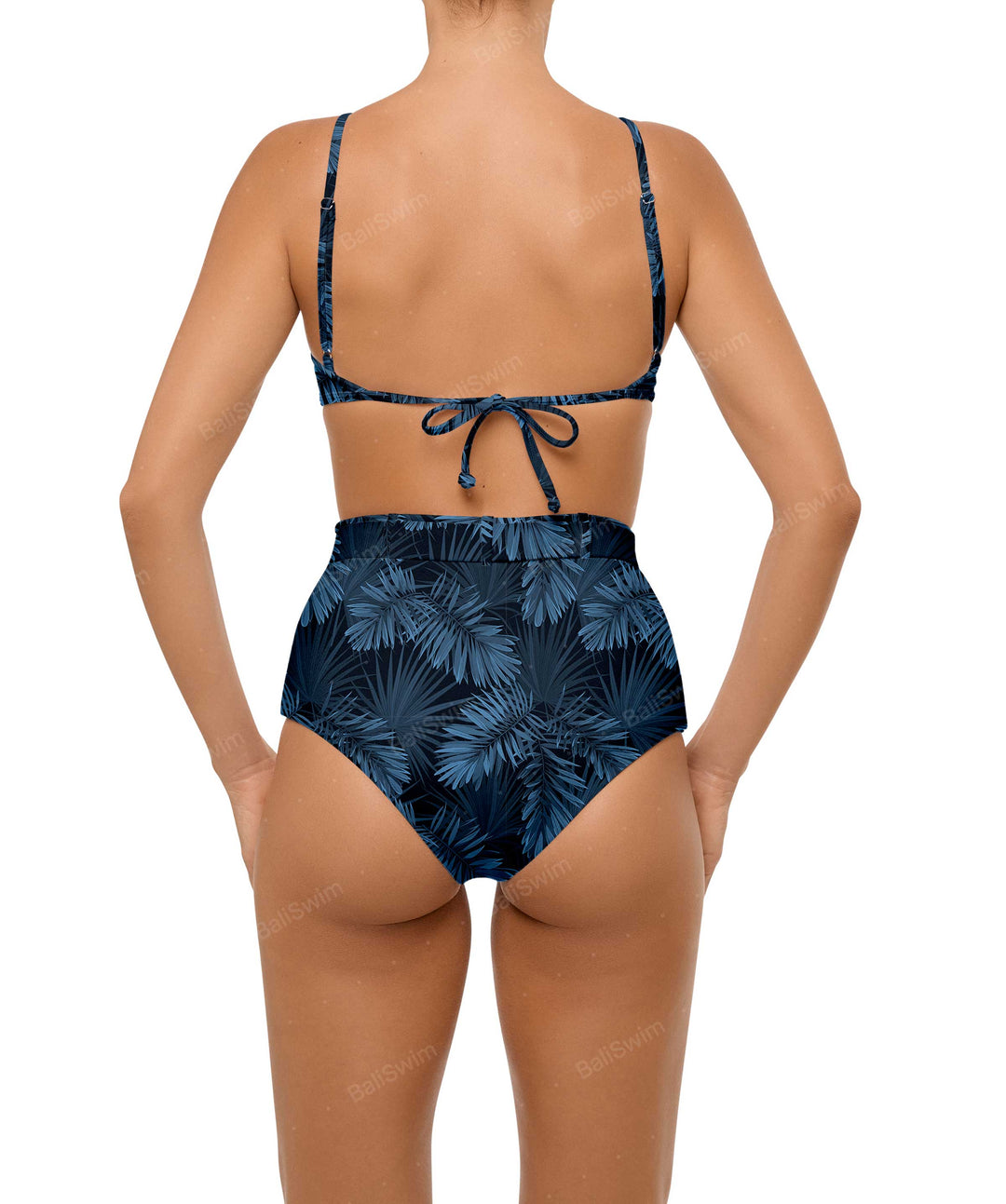 BSWS-B98 Belted High Rise Bikini Bottom
