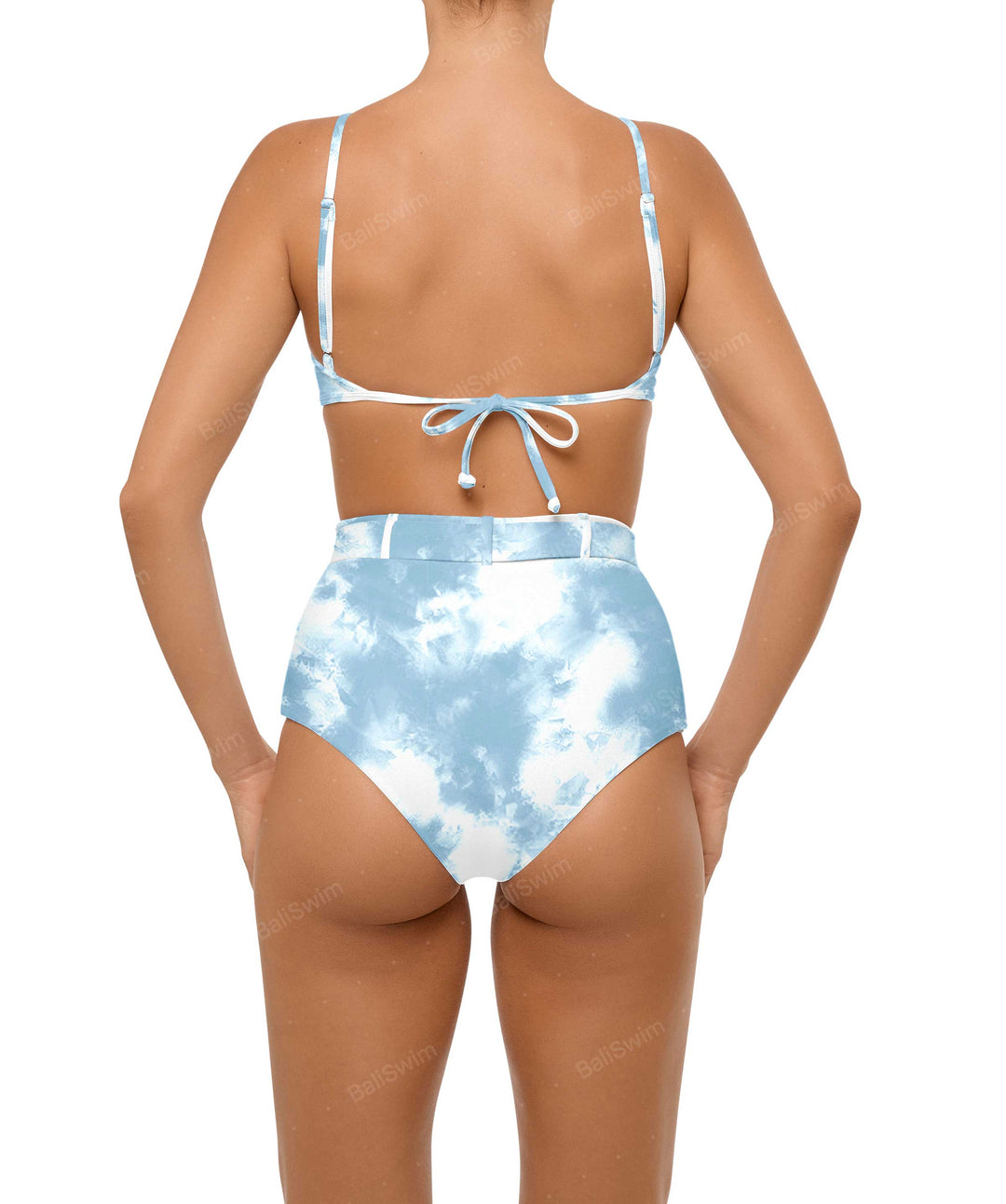 BSWS-B98 Belted High Rise Bikini Bottom