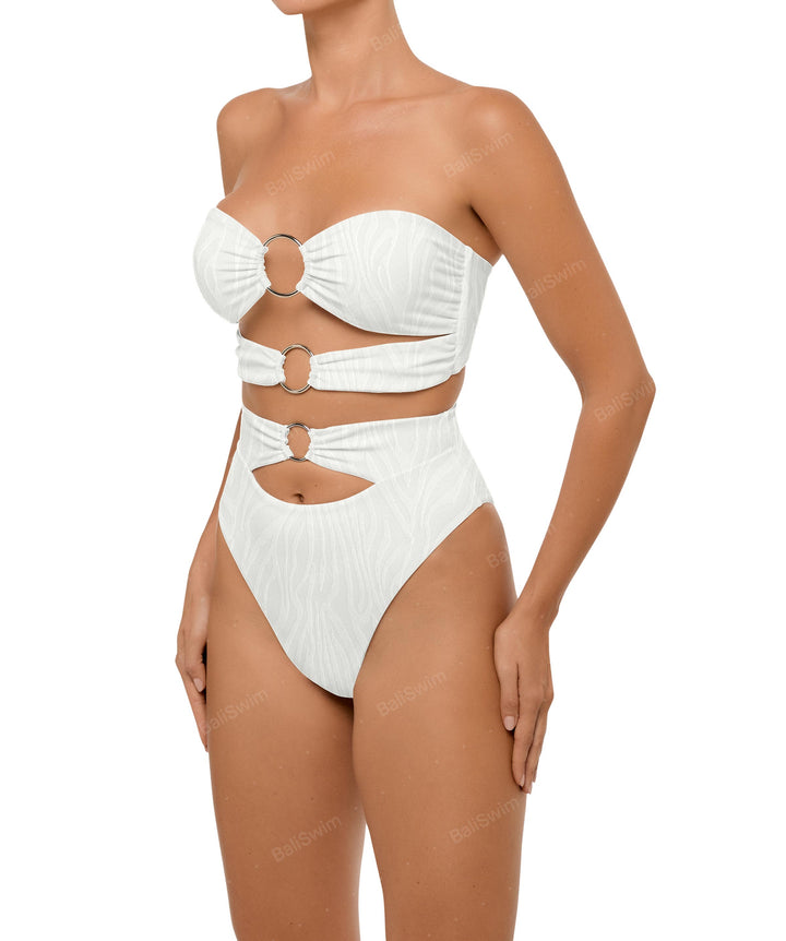 BSWS-B99 O-ring High Rise Bikini Bottom