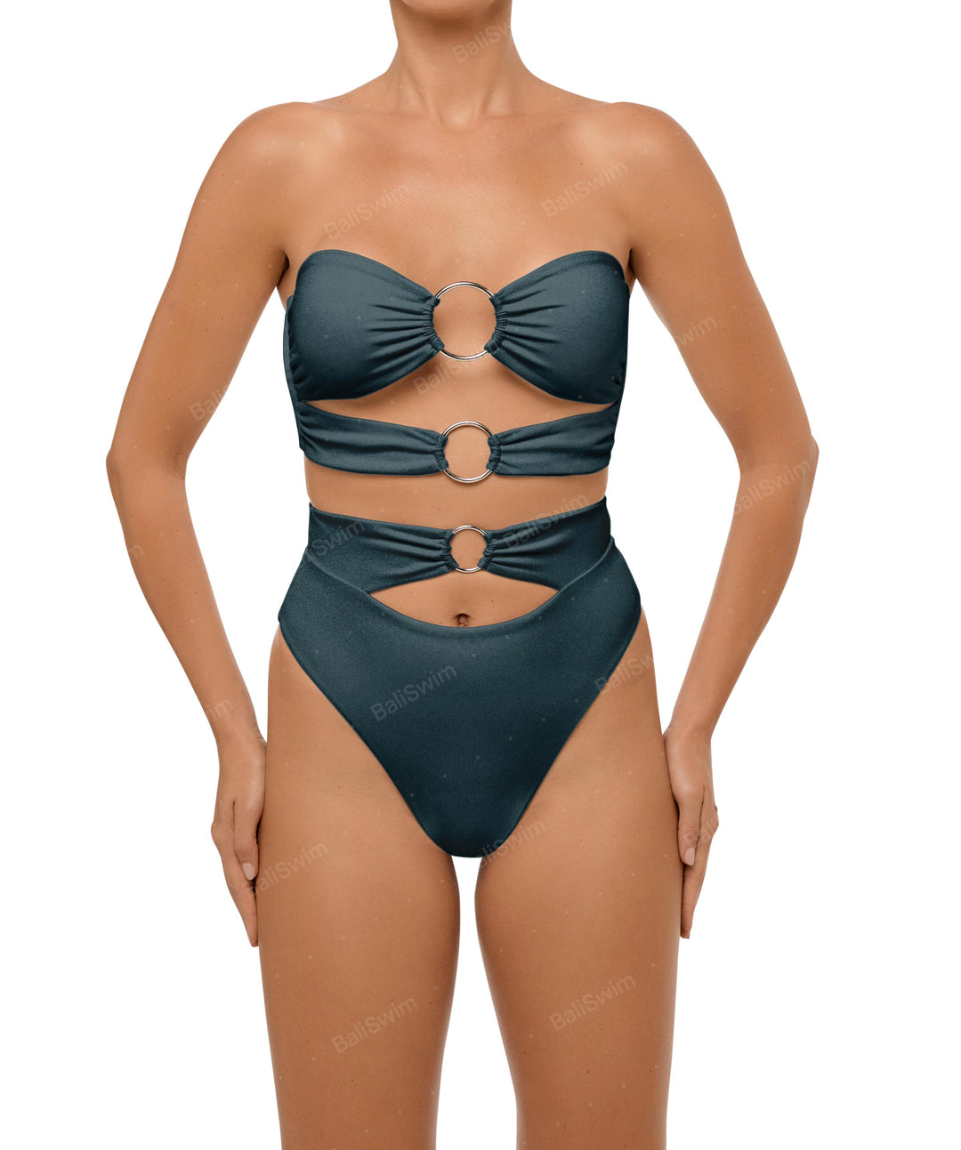 BSWS-T99 O-ring Bandeau Bikini Top