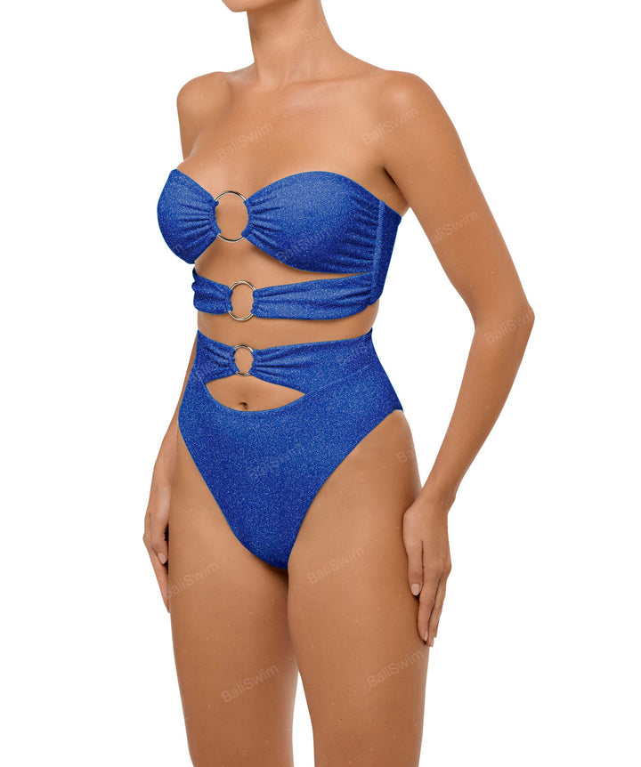 BSWS-B99 O-ring High Rise Bikini Bottom