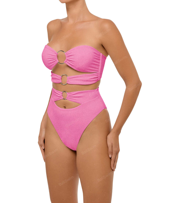 BSWS-B99 O-ring High Rise Bikini Bottom