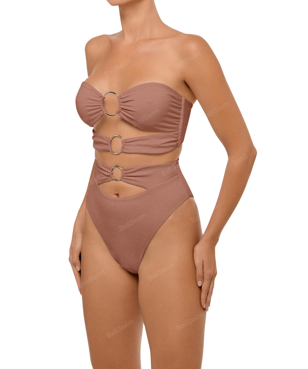 BSWS-T99 O-ring Bandeau Bikini Top