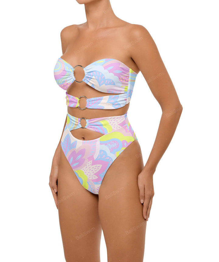 BSWS-B99 O-ring High Rise Bikini Bottom