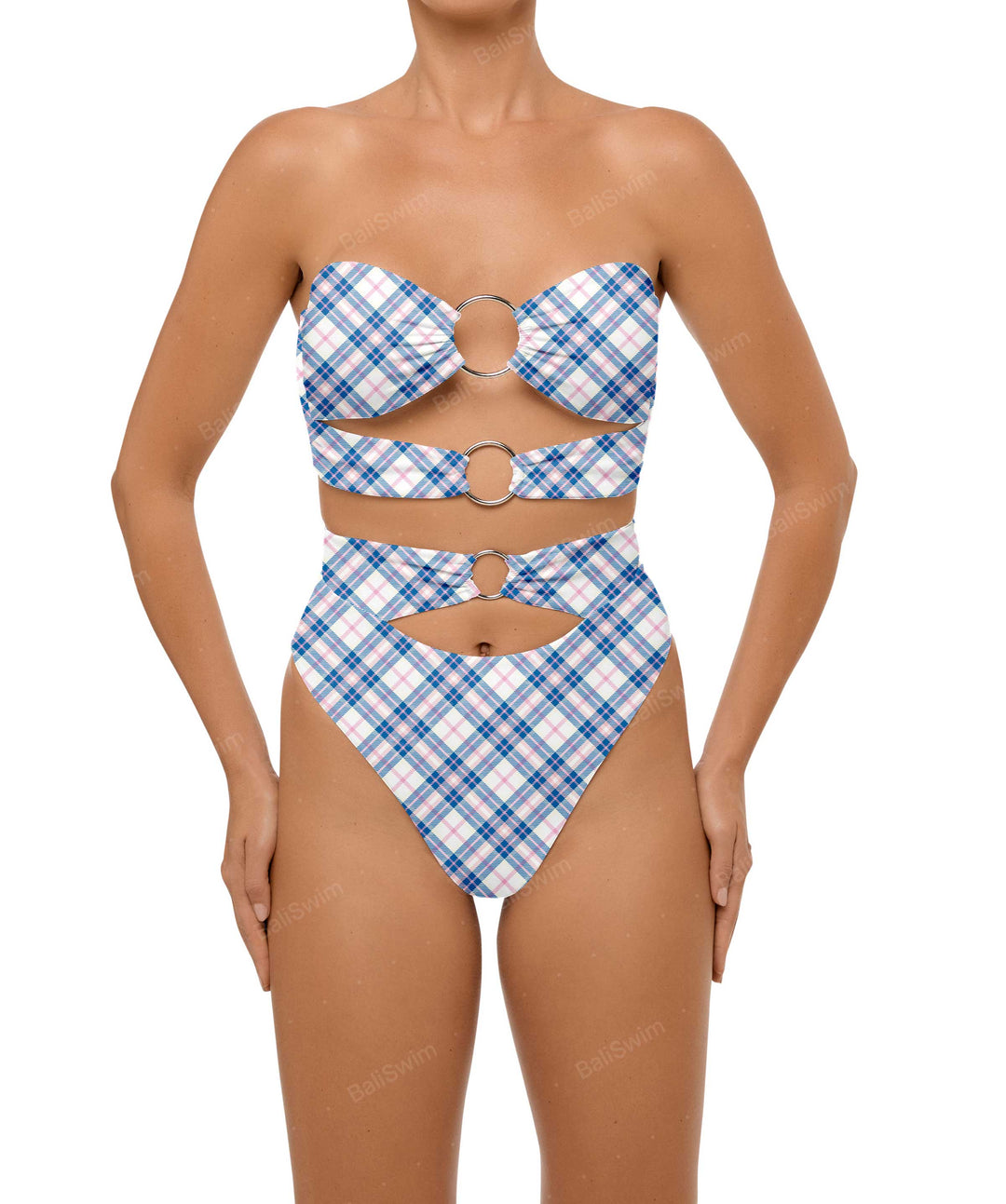BSWS-B99 O-ring High Rise Bikini Bottom