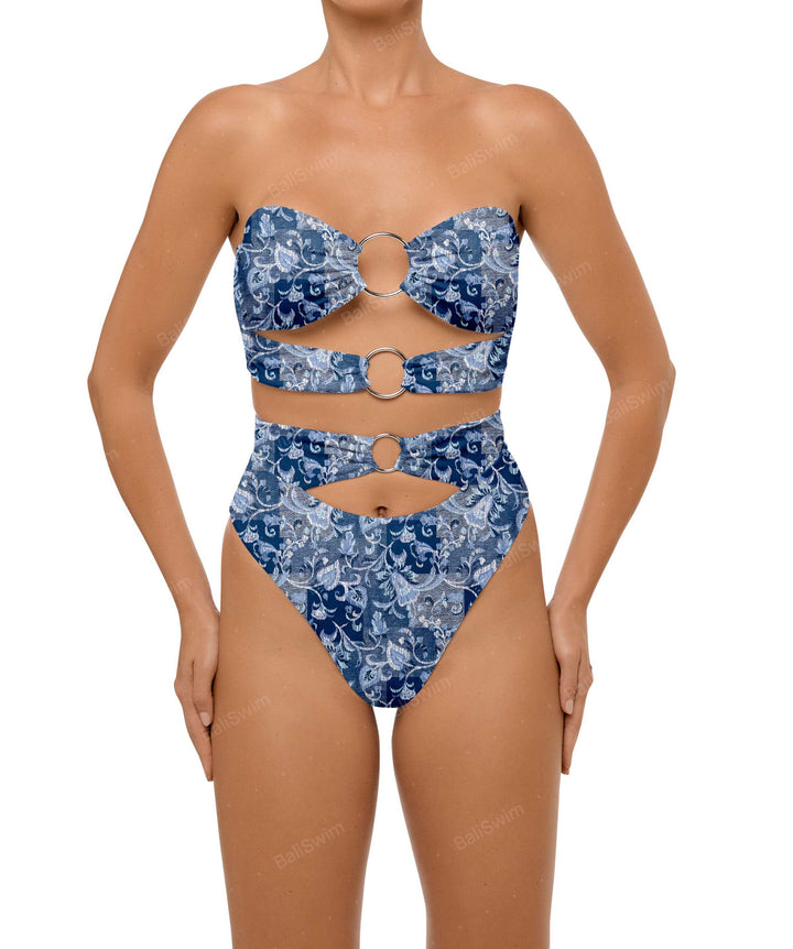 BSWS-B99 O-ring High Rise Bikini Bottom