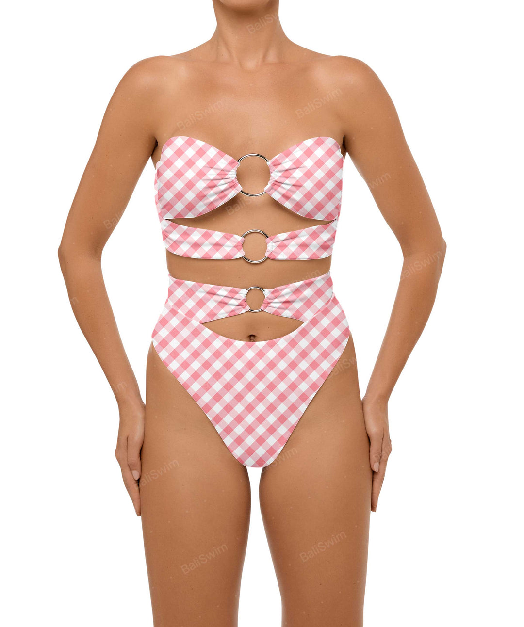 BSWS-B99 O-ring High Rise Bikini Bottom