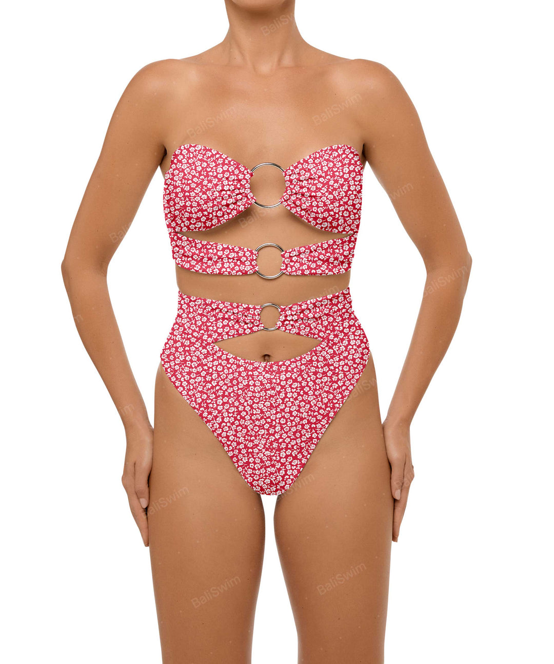 BSWS-B99 O-ring High Rise Bikini Bottom