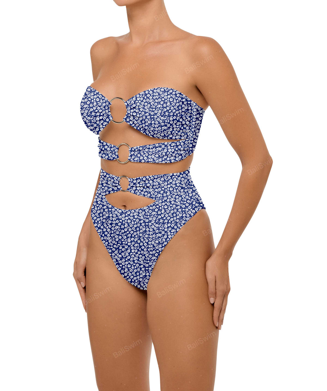 BSWS-T99 O-ring Bandeau Bikini Top