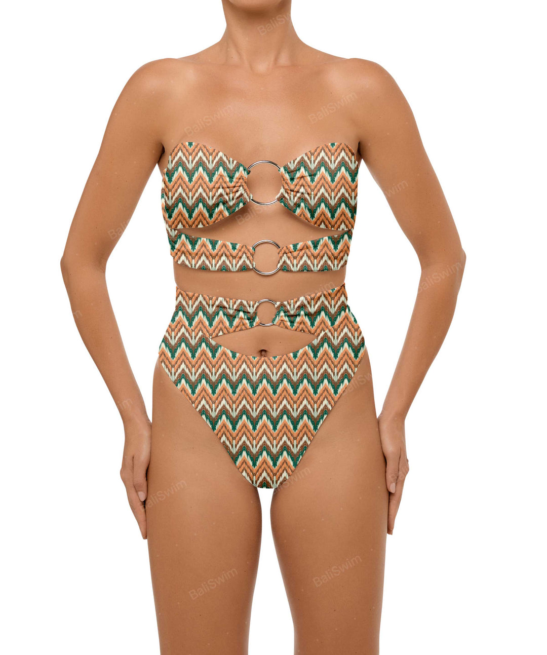 BSWS-T99 O-ring Bandeau Bikini Top