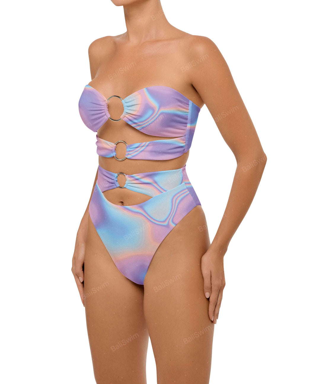 BSWS-T99 O-ring Bandeau Bikini Top