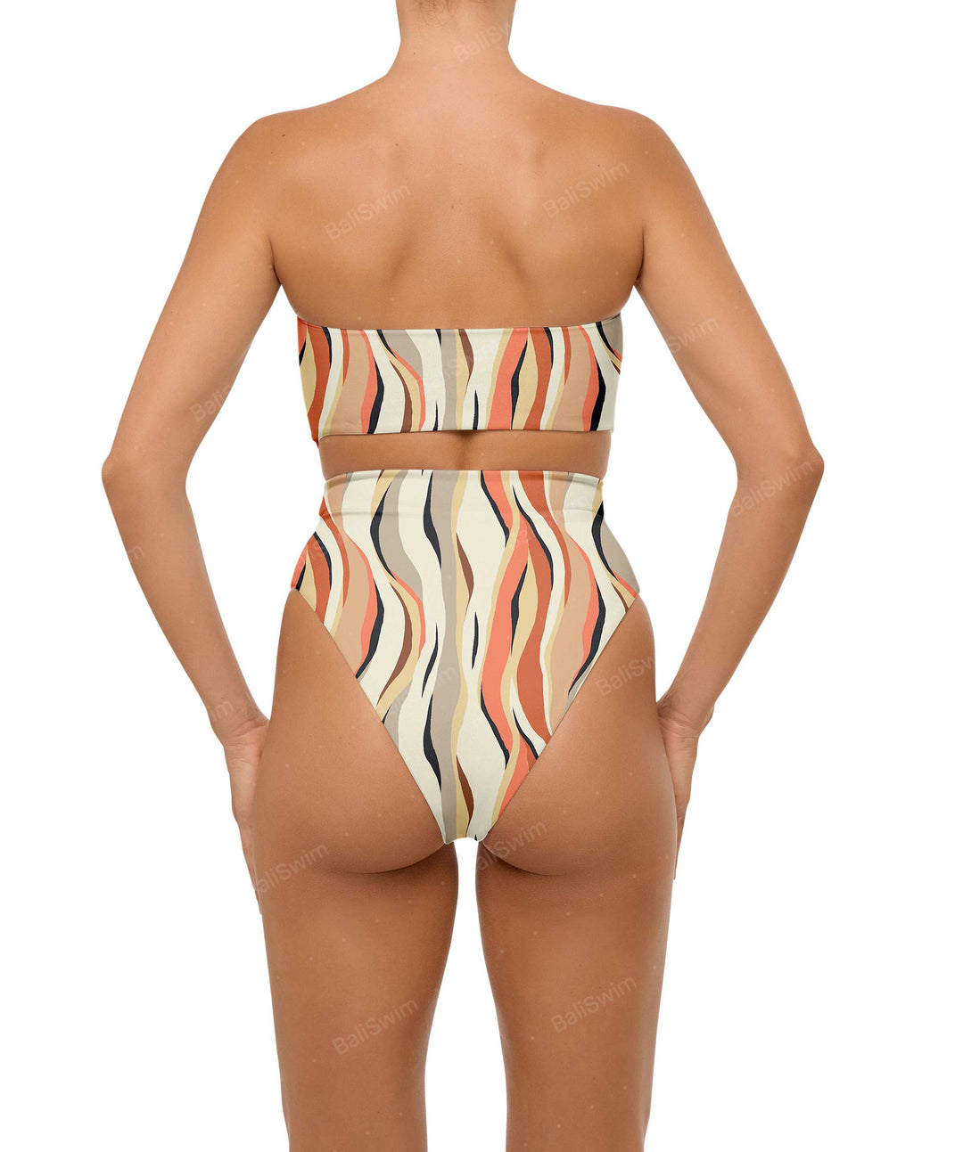 BSWS-B99 O-ring High Rise Bikini Bottom