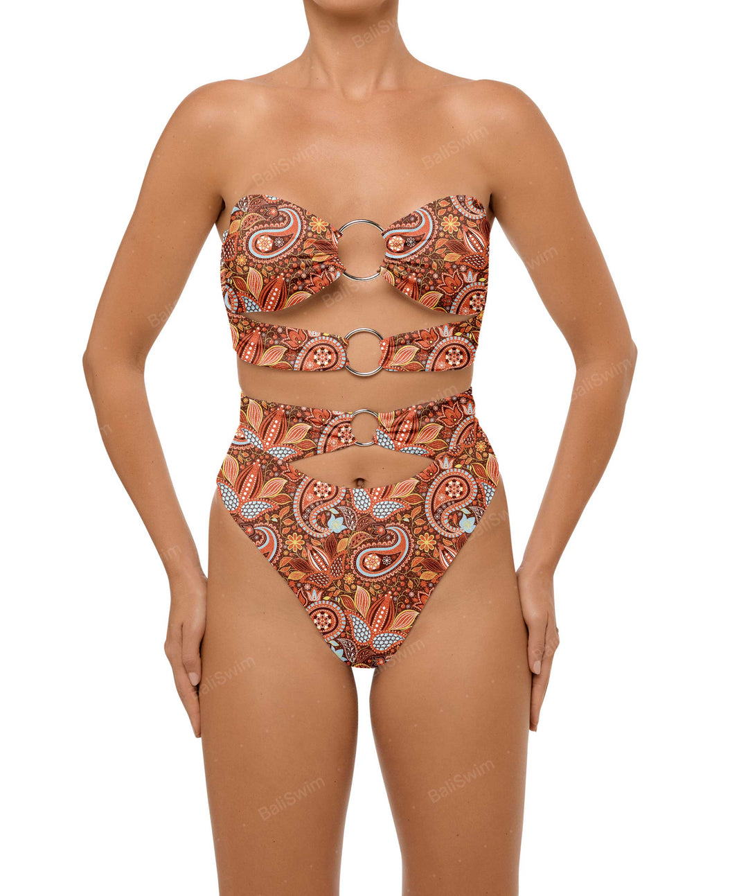 BSWS-T99 O-ring Bandeau Bikini Top