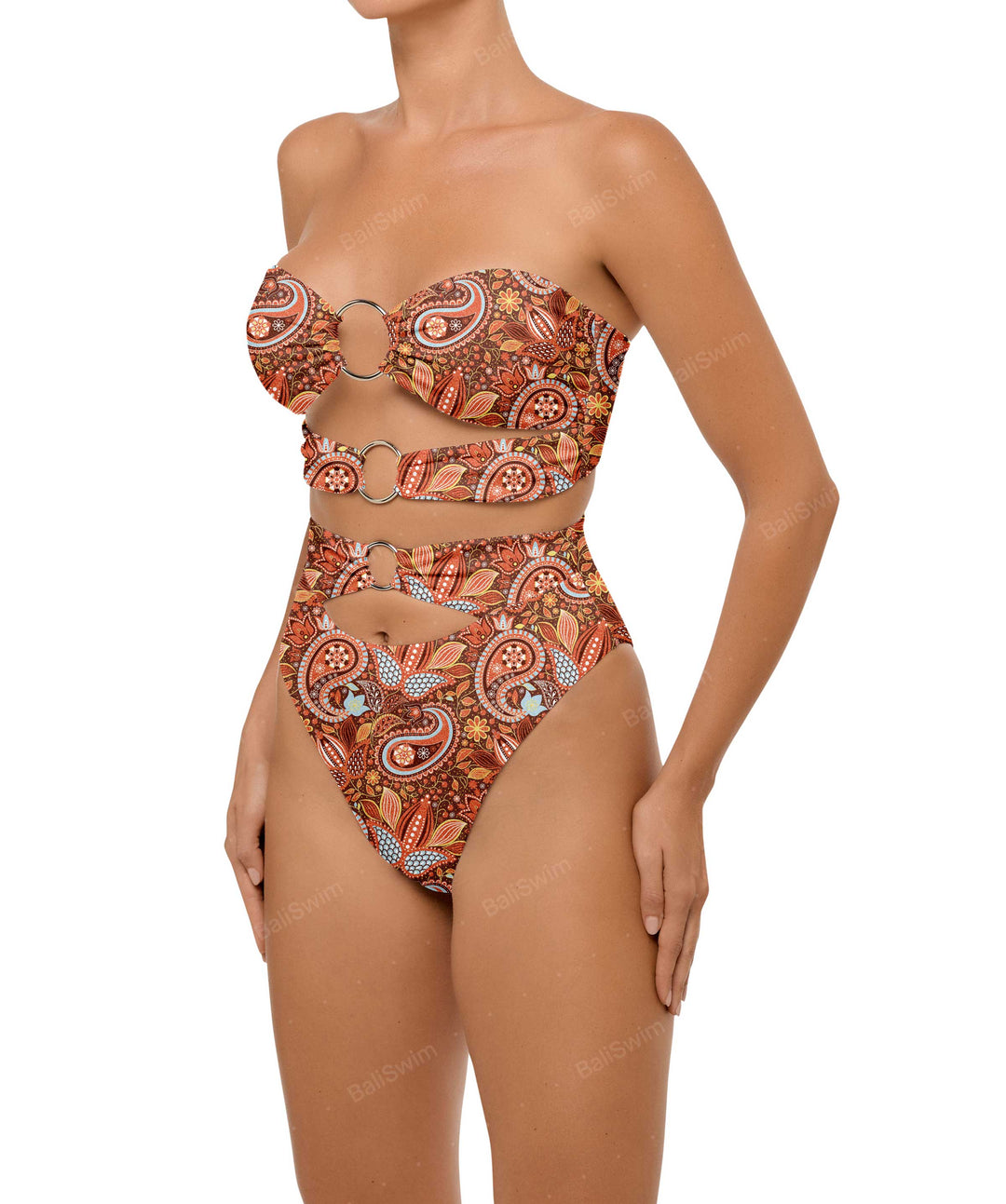 BSWS-T99 O-ring Bandeau Bikini Top