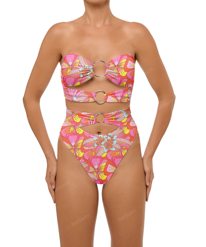 BSWS-B99 O-ring High Rise Bikini Bottom