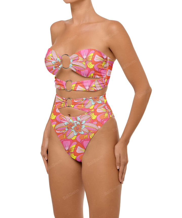 BSWS-B99 O-ring High Rise Bikini Bottom