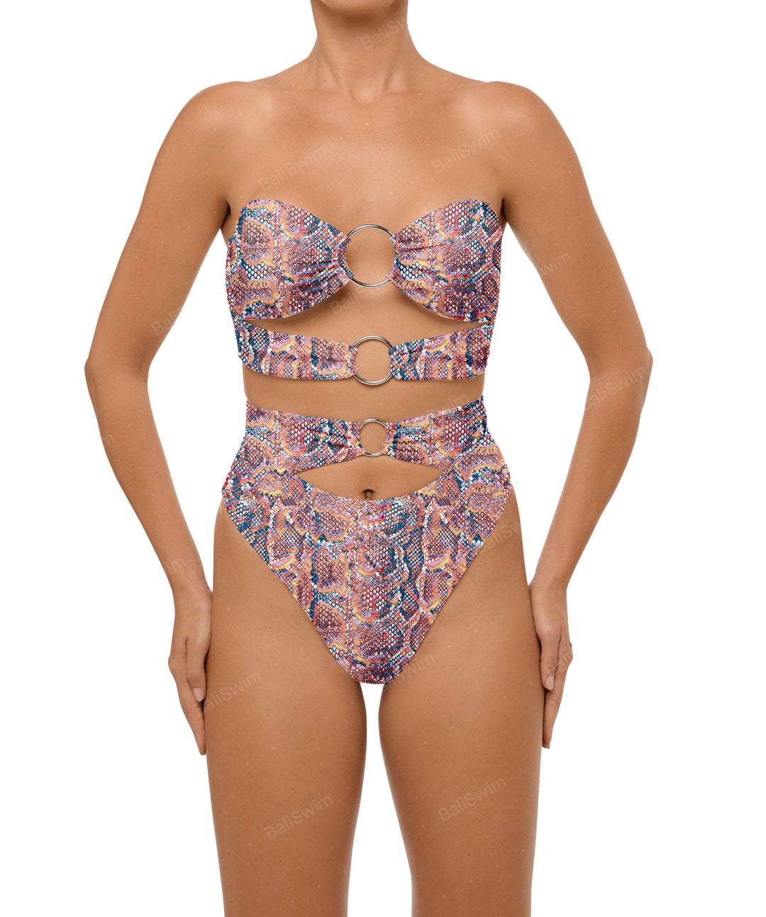 BSWS-B99 O-ring High Rise Bikini Bottom