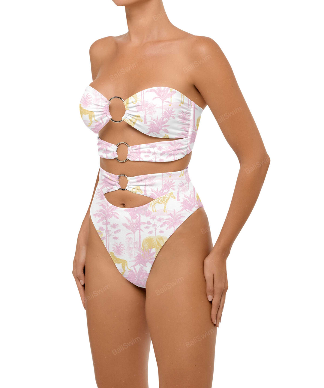 BSWS-B99 O-ring High Rise Bikini Bottom