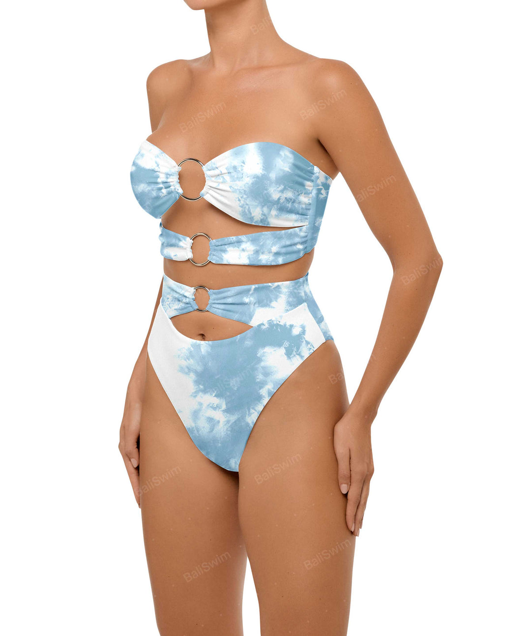 BSWS-B99 O-ring High Rise Bikini Bottom